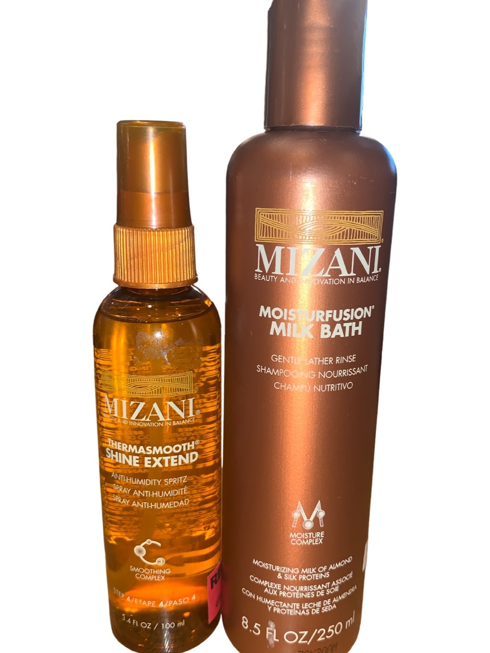 Mizani Thermafuse Shine Extend & Moisturfusion Milk Bath